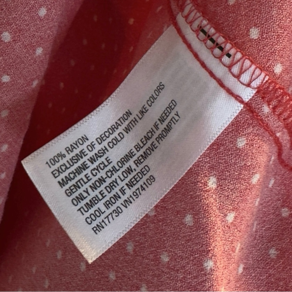 Flutter Cap Sleeve Maxi A-Line Dress | Rose Red, Dots, Lace Detail (S) - Picture 9 of 9